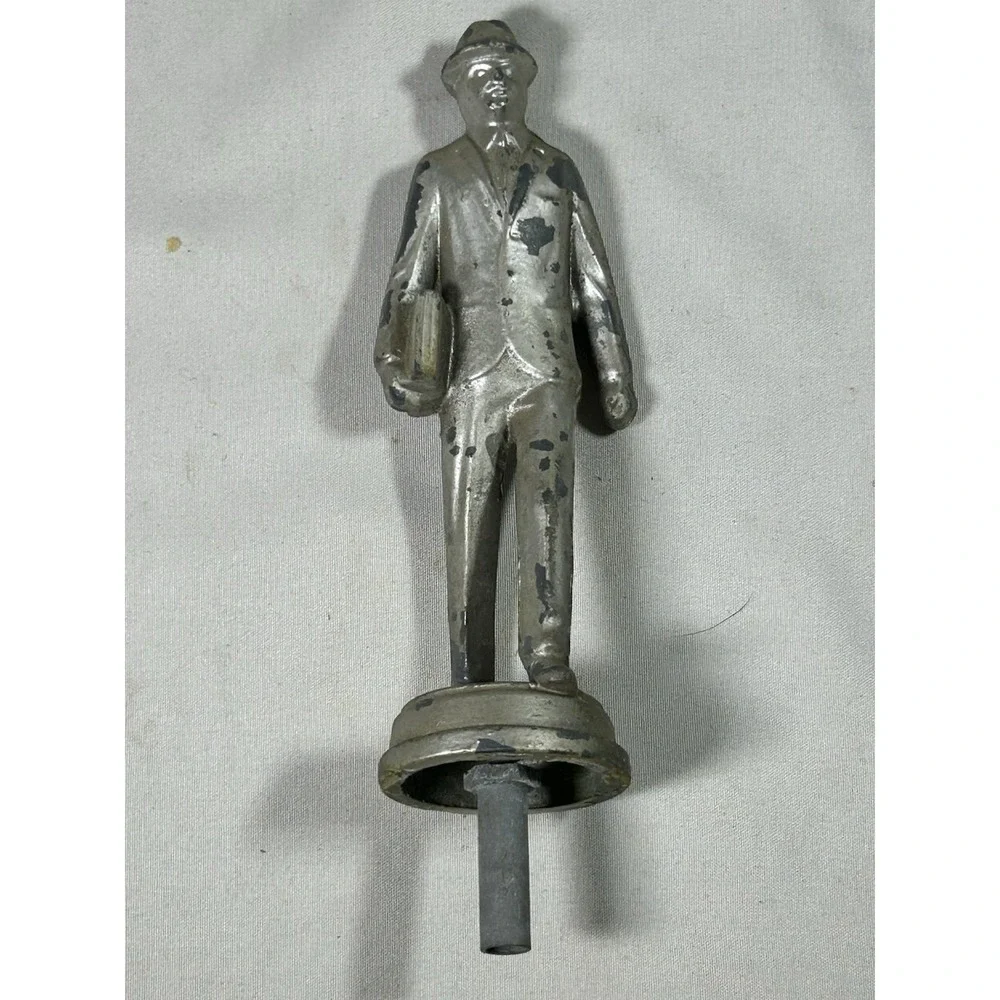 Vintage Metal Trophy Topper Business Man Speech Briefcase Collectible Display